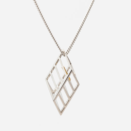 Sterling Silver & Gold Cage